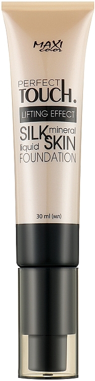 Foundation - Maxi Color Perfect Touch Lifting Effect Silk Mineral Liquid Skin Foundation — photo N1