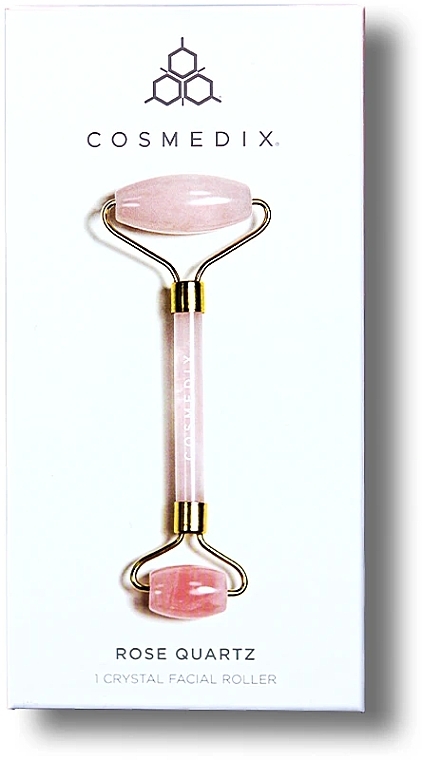 Quartz Facial Massage Roller - Cosmedix Rose Quartz Crystal Facial Roller — photo N5