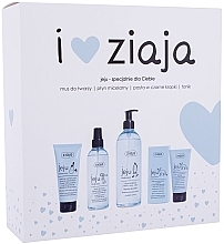 Fragrances, Perfumes, Cosmetics Set - Ziaja I Love Ziaja (f/paste/75ml + f/tonic/200ml + mincellar/water/390ml + f/muss/50ml)