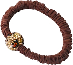 Fragrances, Perfumes, Cosmetics Hair Tie with Round Charm, brown - Lolita Accessories
