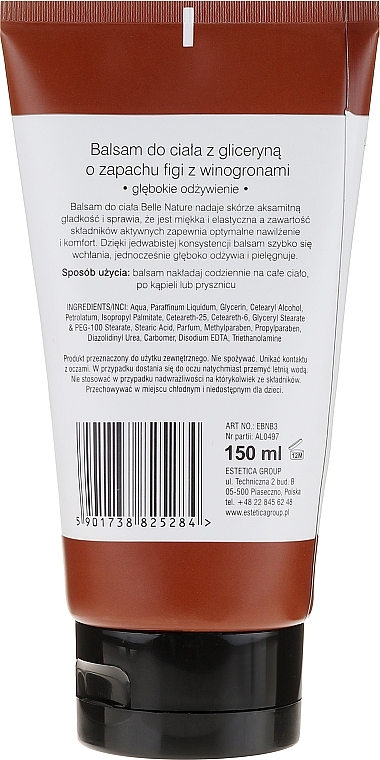 Body Balm - Belle Nature Body Lotion With Figs & Grapes — photo N2