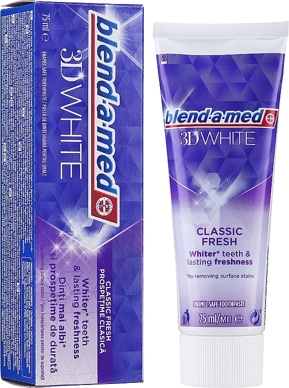 Toothpaste "Whitening" - Blend-a-med 3D White Toothpaste — photo N2