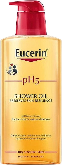 Shower Oil for Dry & Sensitive Skin - Eucerin pH5 Shower Oil — photo N10