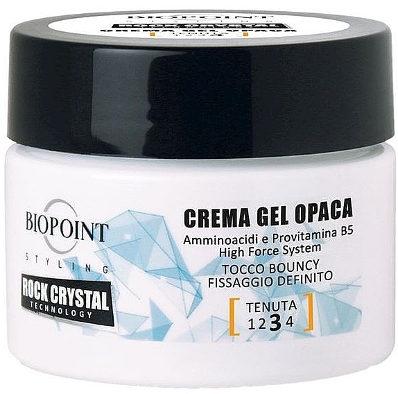 Matte Hair Gel Cream - Biopoint Styling Rock Crystal Crema Gel Opaca — photo N1