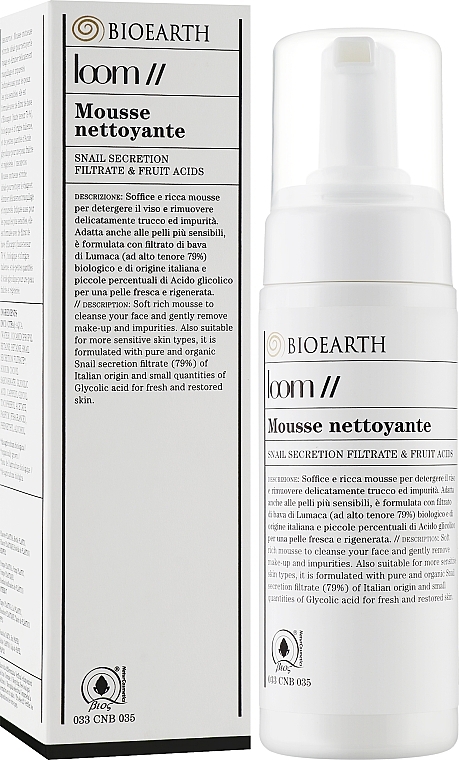Face Cleansing Foam - Bioearth Loom Cleansing Mousse — photo N2