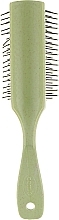 Rectangular Massage Hair Brush, green, FC-016 - Dini — photo N2