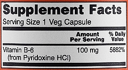 Vitamin B6, 100 mg - Now Foods Vitamin B6 — photo N5