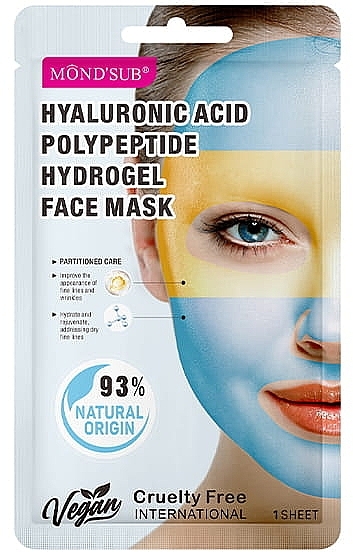 Hydrogel Face Mask - Mond'Sub Hyaluronic Acid Polypeptide Hydrogel Face Mask  — photo N1