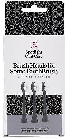 Replaceable Electric Toothbrush Heads, grey - Spotlight Oral Care Sonic Head Replacements In Graphite Grey — photo N1