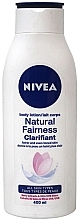 Fragrances, Perfumes, Cosmetics Body Milk - Nivea Natural Fairness Clarifiant Body Milk