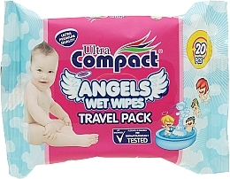 Fragrances, Perfumes, Cosmetics Baby Wet Wipes - Ultra Compact Angels Wet Wipes Travel Pack