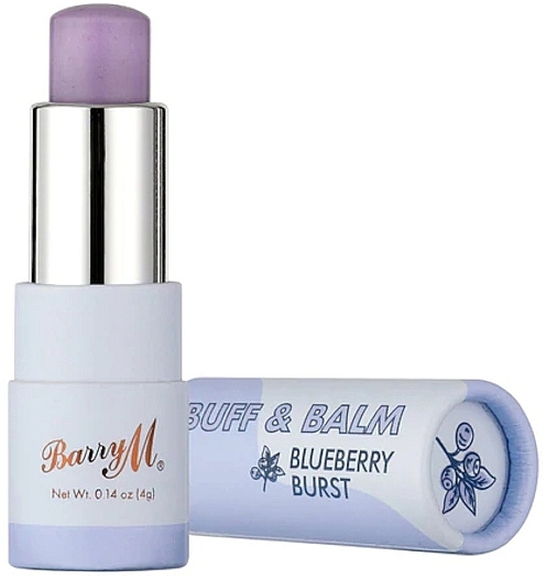 Blueberry Lip Balm Scrub - Barry M Buff & Balm Blueberry Burst — photo N2