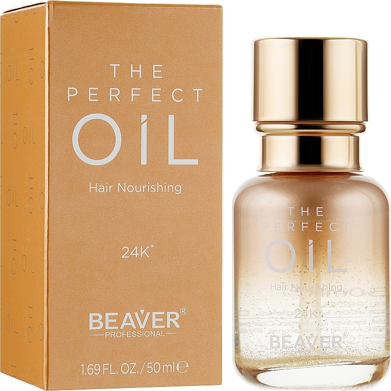 Perfumed Hair Oil for Nourishment, Smoothness & Shine - Beaver Professional Expert Hydro The Perfect Oil Hair Nourishing 24K — photo N1