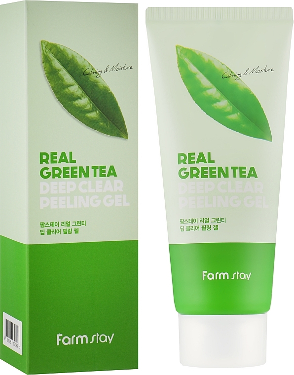 Depply Cleansing Face Gel - FarmStay Green Tea Deep Clear Peeling Gel — photo N1