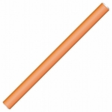 Fragrances, Perfumes, Cosmetics Flexible Hair Curlers 250 mm d17, orange - Hairway Flex-Curler Flex Roller 25cm Orange