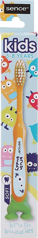 Kids Toothbrush, orange - Sence Fresh Kids Soft Toothbrush — photo N1