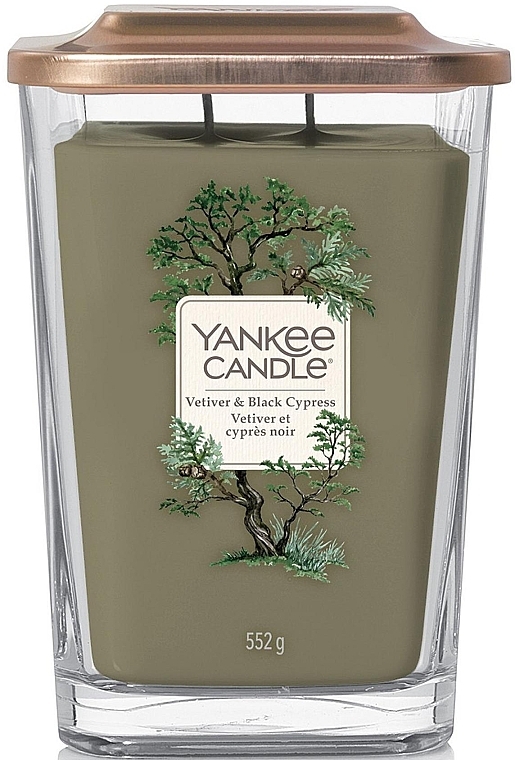 Scented Candle - Yankee Candle Elevation Vetiver and Black Cypress Candle — photo N2
