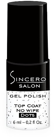 Gel Polish Top Coat - Sincero Salon Gel Polish Top Coat No Wipe Dots — photo N7