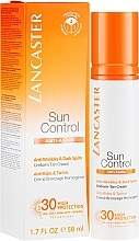 Fragrances, Perfumes, Cosmetics Sun Cream for Sensitive Skin - Lancaster Sun Control Face Uniform Tan Cream SPF 30