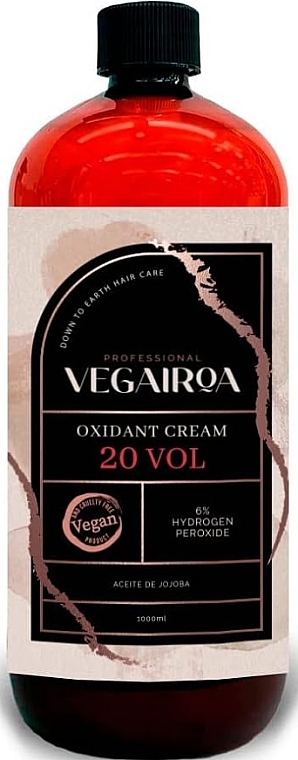 Oxidizing Cream 20 vol 6% - Vegairoa Oxidant Cream — photo N1