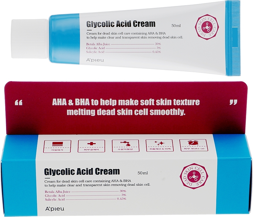 Renewing AHA & BHA Face Peeling Cream - A'pieu Glycolic Acid Cream — photo N9