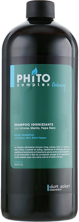 Detox Shampoo - Dott. Solari Phito Complex Sanitizer Detoxing Shampoo — photo N5