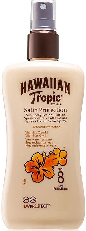 Sunscreen Body Lotion - Hawaiian Tropic Protective Sun Spray Lotion SPF 8 — photo N1