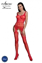 Bodystocking, ECO BS005, red - Passion — photo N1