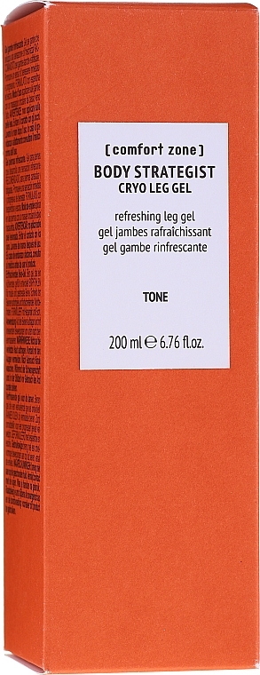 Anti Leg Swelling Cryo Gel - Comfort Zone Body Strategist Refreshing Cryo Leg Gel Tone — photo N2