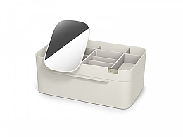 Cosmetics Organizer with Mirror, creamy - Joseph Joseph Viva — photo N1