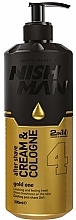 After Shave Cream & Cologne - Nishman After Shave Cream Cologne 2in1 Gold One №04 — photo N1