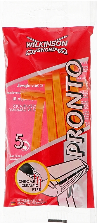 Disposable Razor, 5 pcs - Wilkinson Sword Pronto — photo N2