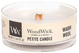 Fragrances, Perfumes, Cosmetics Scented Candle in Glass - Woodwick Petite Candle Warm Wool