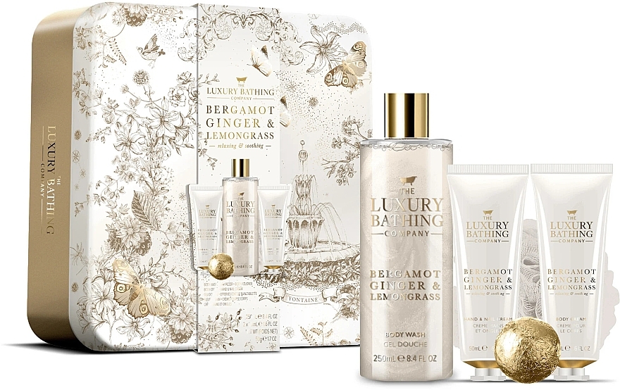 Set, 5 products - Grace Cole The Luxury Bathing Bergamot Ginger & Lemongrass Set — photo N1