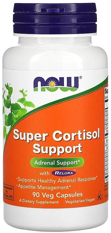 Dietary Supplement "Super Cortisol Support" - Now Foods Super Cortisol Support Veg Capsules — photo N1