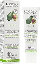 Fragrances, Perfumes, Cosmetics Nourishing Vitamin Bio Cream "Intensive Therapy" - Logona Facial Care Vitamin Cream Organic Avocado