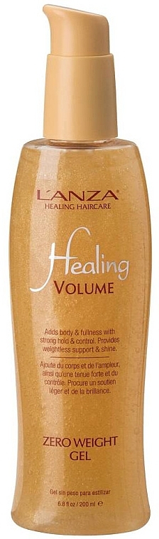 Zero Weight Gel with Gold Particles - Lanza Healing Volume Zero Weight Gel — photo N1