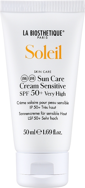 Sun Care Cream for Sensitive Skin - La Biosthetique Soleil Sun Care Cream Sensitive SPF 50+ — photo N1