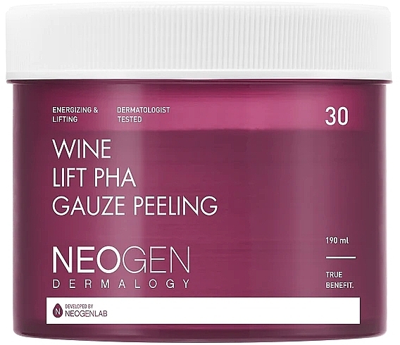 Exfoliating Pads with Red Wine Extract - Neogen Dermalogy Bio-Peel Gauze Peeling Wine — photo N2