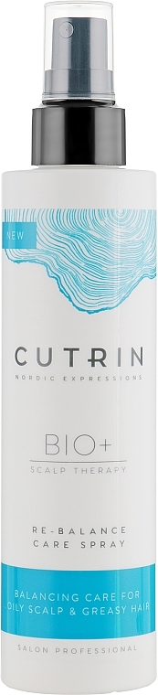 Balancing & Moisturizing Spray for Oily Scalp - Cutrin Bio+ Re-Balance Care Spray — photo N1