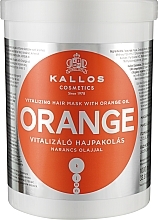 Firming Hair Mask with Orange Oil - Kallos Cosmetics KJMN Orange Vitalizing Hair Mask With Orange Oil — photo N3