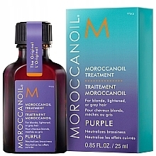 Violet Oil for Blonde, Lightened & Grey Hair - Moroccanoil Treatment Purple — photo N3