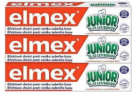 Set - Elmex Junior Toothpaste Set (3xtoothpaste/75ml) — photo N2