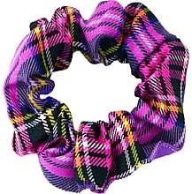 Fragrances, Perfumes, Cosmetics Scrunchie, checkered purple - Lolita Accessories