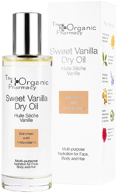 Sweet Vanilla Face, Body and Hair Dry Oil  - The Organic Pharmacy Sweet Vanilla Dry Oil — photo N7