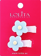 Fragrances, Perfumes, Cosmetics Hair Clip with Flower, red - Lolita Accessories