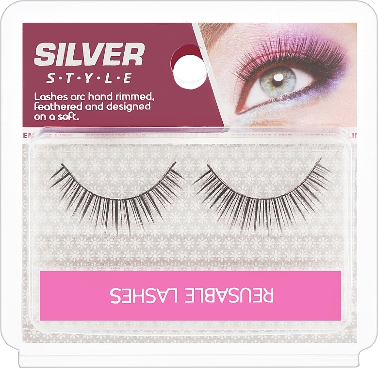 Silver Style Eyelashes - Natural False Lashes, FR 176 — photo N5