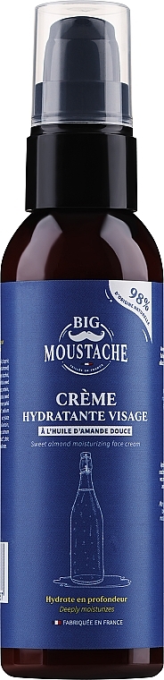 Moisturizing Face Cream - Big Moustache Sweet Almond Moisturizing Face Cream — photo N1