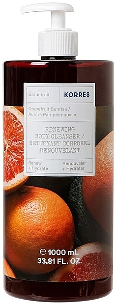 Repairing Shower Gel "Grapefruit Sunrise" - Korres Grapefruit Sunrise Renewing Body Cleanser — photo N12