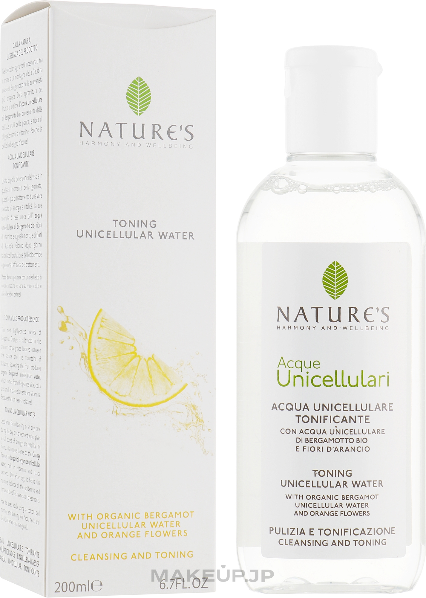 Toning Unicellular Water - Nature's Toning Unicellular Water — photo 200 ml